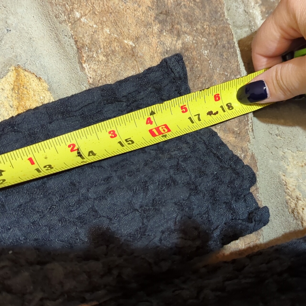 FLAX Textured Linen Black Top - Picture 11 of 11